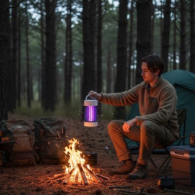 Lampe anti moustique | Silencieuse et Naturelle - Maison Rangement Jardin