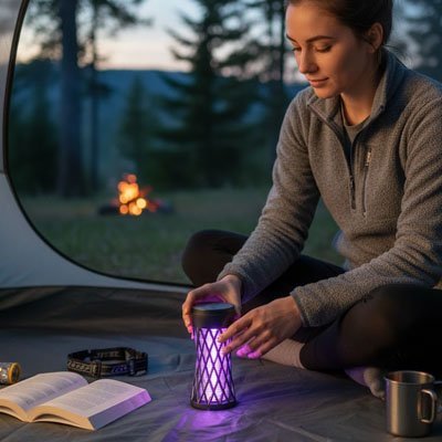 Lampe anti moustique | Silencieuse - Maison Rangement Jardin
