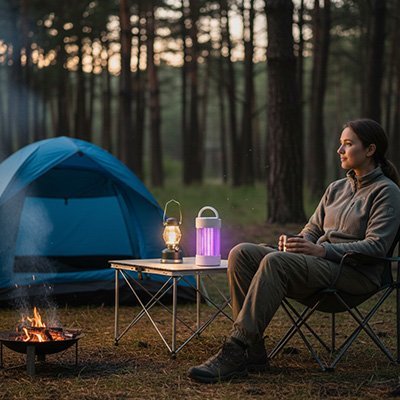 Lampe anti moustique | Silencieuse et Naturelle - Maison Rangement Jardin