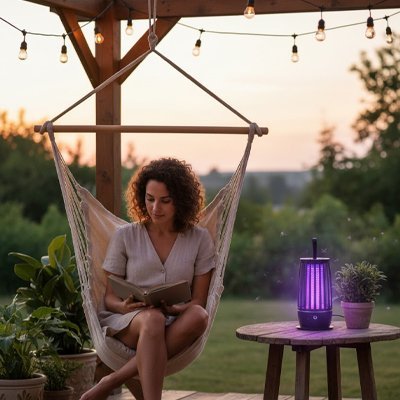 Lampe anti moustique | Protection Naturelle - Maison Rangement Jardin