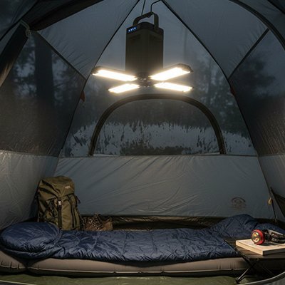 Lampe camping | Ultra-puissante 48h d'autonomie - Maison Rangement Jardin