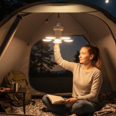 Lampe de Camping | Rechargeable Ultra-Puissante - Maison Rangement Jardin