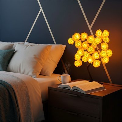 Lampe de chevet design | Élégance Nocturne - Maison Rangement Jardin