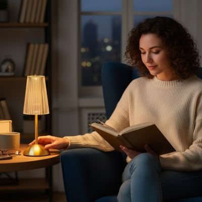 Lampe de table rechargeable | LuminEssence - Maison Rangement Jardin