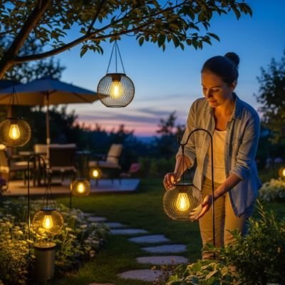 Lanterne solaire | Écologique - Maison Rangement Jardin