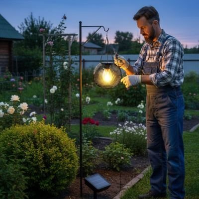 Lanterne solaire | Écologique - Maison Rangement Jardin