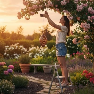 Lanterne solaire | Écologique - Maison Rangement Jardin