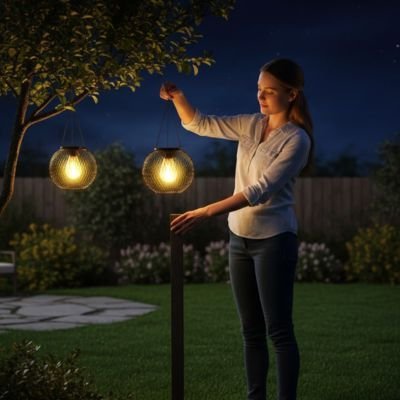 Lanterne solaire | Écologique - Maison Rangement Jardin