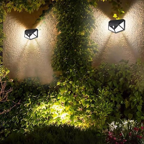Lampe détecteur de mouvement exterieur solaire | EcoSecure - Maison Rangement Jardin