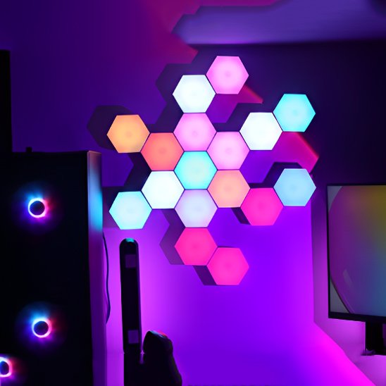 Applique murale interieur | Hexalight LED modulable - Maison Rangement Jardin