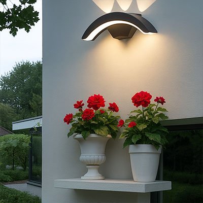 Applique murale pour extérieur | Bidirectionnelle Élégante - Maison Rangement Jardin