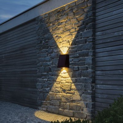 Applique murale solaire exterieur | EcoLumina - Maison Rangement Jardin