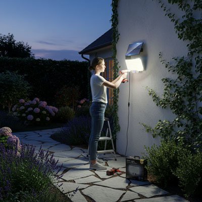 Lampe détecteur de mouvement | SecurHome - Maison Rangement Jardin