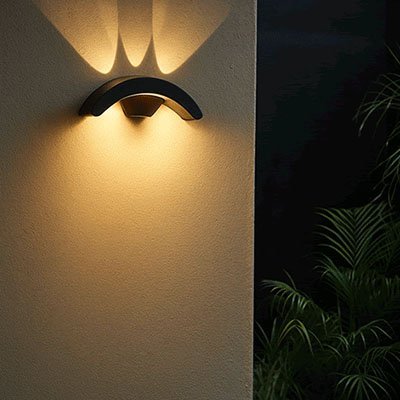 Applique murale pour extérieur | Bidirectionnelle Élégante - Maison Rangement Jardin