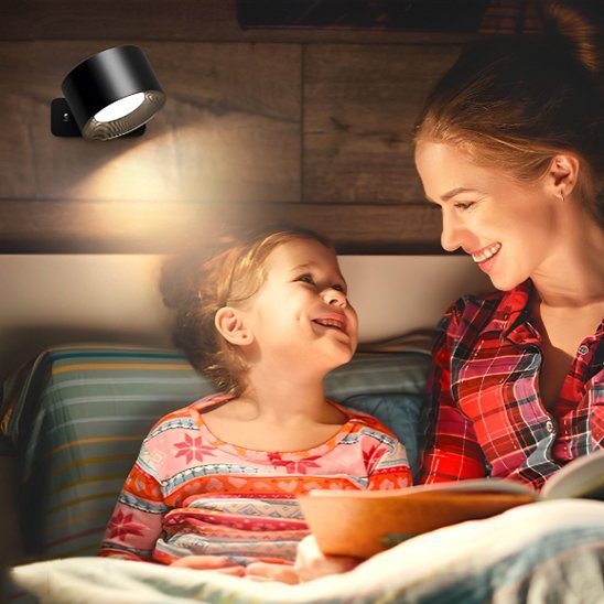 Applique murale chambre | Orientable 360° - Maison Rangement Jardin