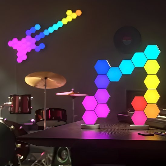 Applique murale interieur | Hexalight LED modulable - Maison Rangement Jardin