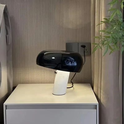 Lampe champignon | Élégance Marbrée - Maison Rangement Jardin