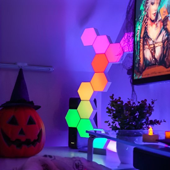 Applique murale interieur | Hexalight LED modulable - Maison Rangement Jardin