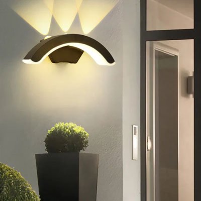 Applique murale pour extérieur | Bidirectionnelle Élégante - Maison Rangement Jardin