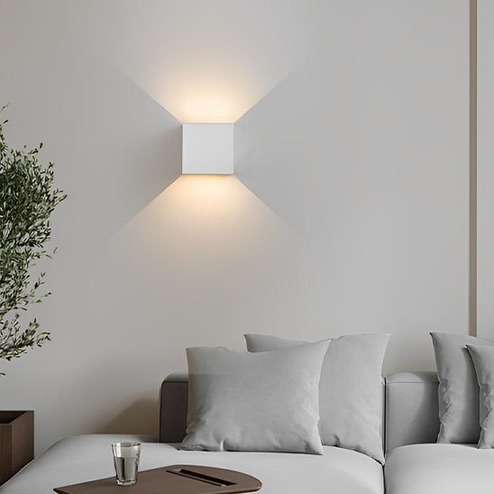 Applique Murale | Design Cubique Bidirectionnel - Maison Rangement Jardin