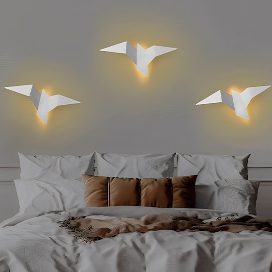 Applique murale chambre | Origami Bird - Maison Rangement Jardin