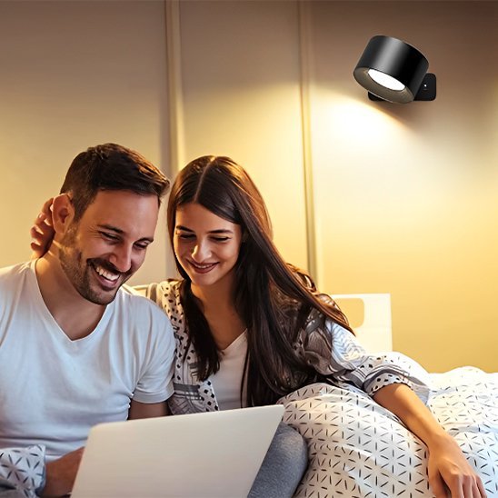 Applique murale chambre | Orientable 360° - Maison Rangement Jardin