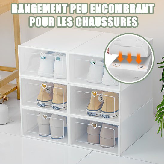 Boite à chaussures | Collection Transparente - Maison Rangement Jardin