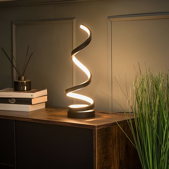 Lampe de chevet | Design Spirale LED - Maison Rangement Jardin