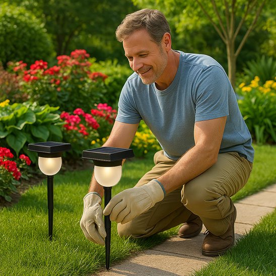 Lampe détecteur de mouvement exterieur solaire | EcoSécurité