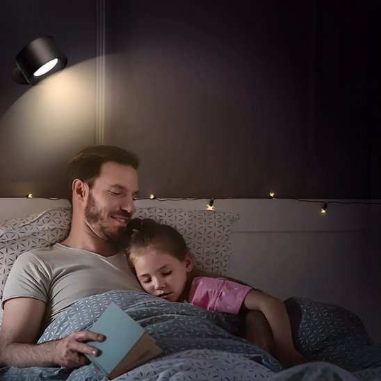 Applique murale chambre | Orientable 360° - Maison Rangement Jardin